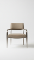 Fauteuil accent en nickel brossé