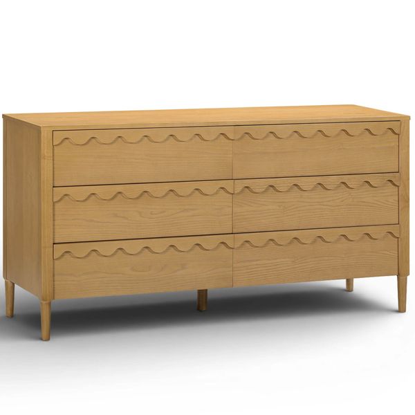 Oodle 6 Drawer Commode, Naturel