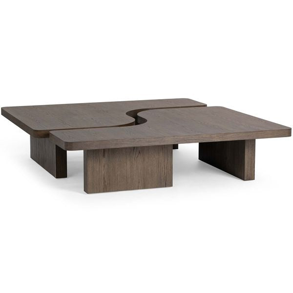 Melina 2 Piece Square Table basse, Havanna Marron
