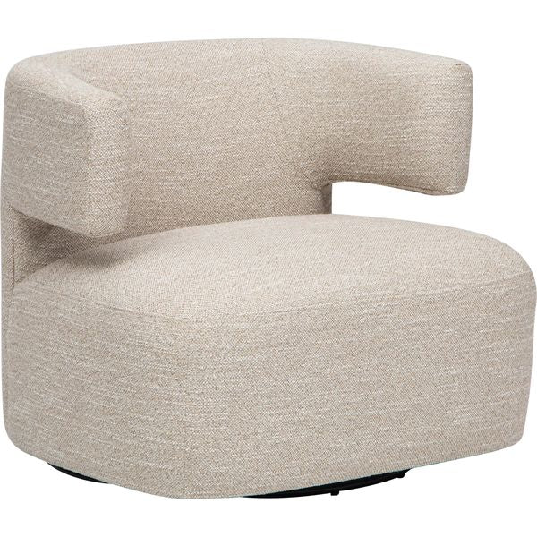 Piper Swivel Chaise, Jasper Sand