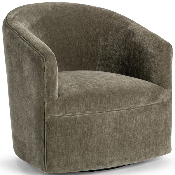 Valencia Swivel Chaise, Olive Moss