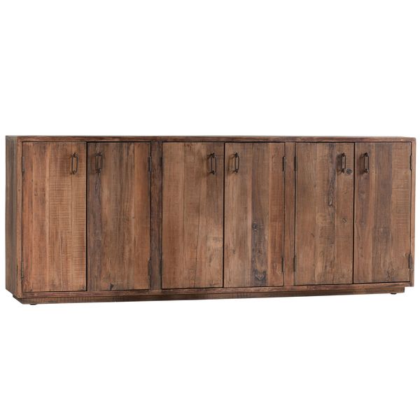 Cleo 6 Door Cabinet, Naturel