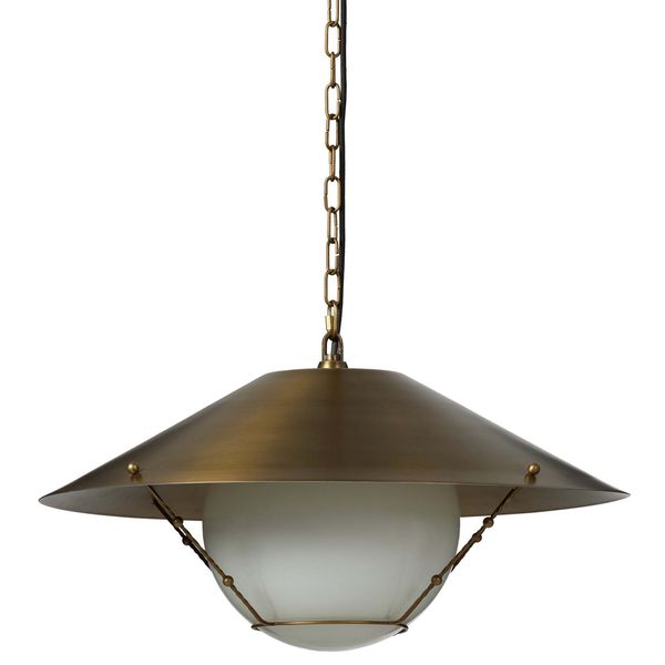 Britmore Pendant, Aged Antique Brass