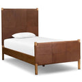 Salado Cuir Lit simple, Sienne H¨¦ritage
