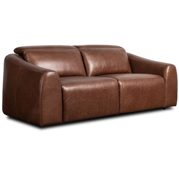 Alondra Cuir Power Recliner 2 Piece Sectional, Sonoma Coco
