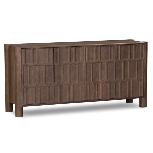 Ezri 4 Door Sideboard, Cocoa Ch¨ºne